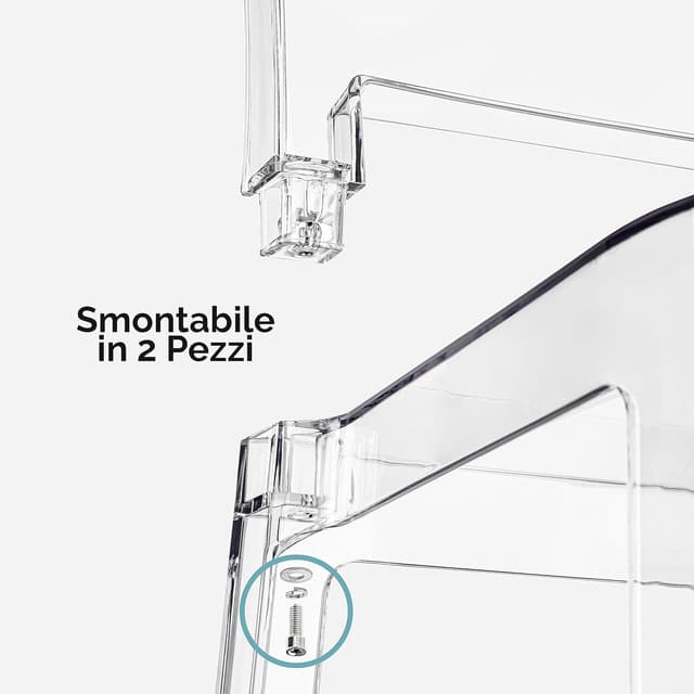 Thumbnail 3 de Baroni Home Set 4 sedie in policarbonato 36×81×43 cm