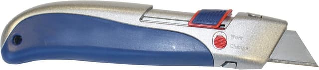 Detalle de Portwest KN40BLU cutter di sicurezza retrattile blu con 10 lame di ricambio