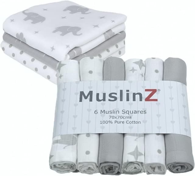 Detalle 1 de MuslinZ Muslin cloths 6 pack 70x70cm