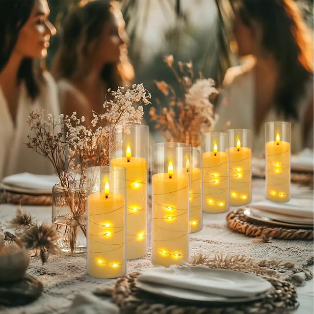 Thumbnail 4 de LIVEN flickering flameless candles 12 pack