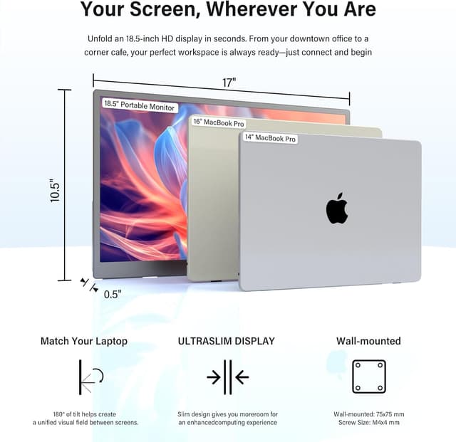 Detalle 2 de InnoView 4K Portable Monitor 18.5