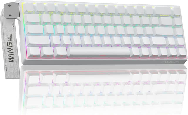 Detalle de AULA WIN68HE 60% Gaming-Tastatur mit Rapid Trigger, Hall-Effekt, 8000 Hz und RGB