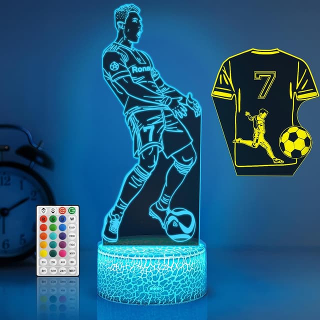 Thumbnail 6 de Eygerur Yoshi 16‑colour 3D night light for kids 🛋