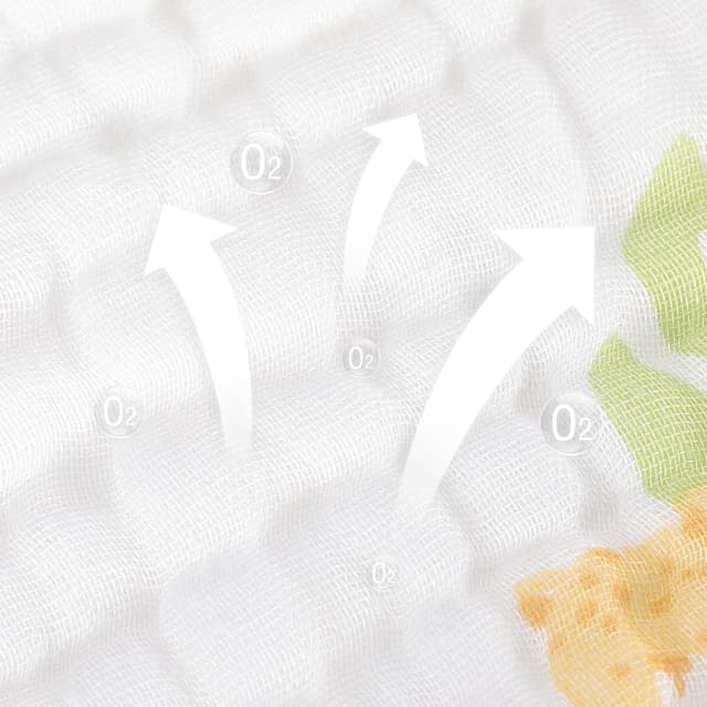 Detalle de Maliton 6-Pack Muslin Burp Cloths (Lion & Whale Collection) – 100% Cotton Muslin Cloths, 50 x 25cm