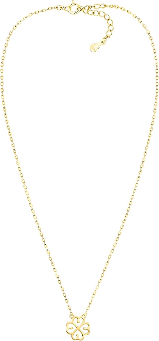 Detalle de Sofia Milani Damen-Halskette aus 925 Silber mit Kleeblatt-Anhänger (verstellbare Länge 43–46 cm)