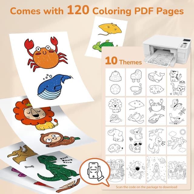 Detalle 2 de JUPITEARTH Wachsmalstifte für Kleinkinder – 12 Farben, drehbar & abwaschbar ab 2 Jahren