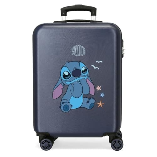 Detalle de Disney Stitch Excited Equipaje 4 ruedas, 20" azul