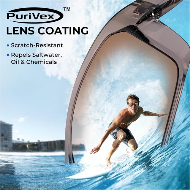 Detalle 2 de KastKing Huzzah Polarized Sport Sunglasses with UV Protection (PuriVex coating)