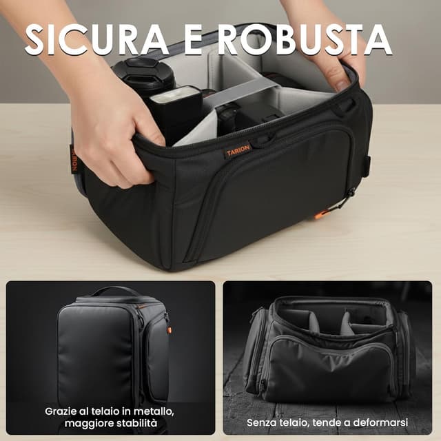 Thumbnail 3 de TARION Inserto Fotografico Borsa Fotografica con 5 divisori