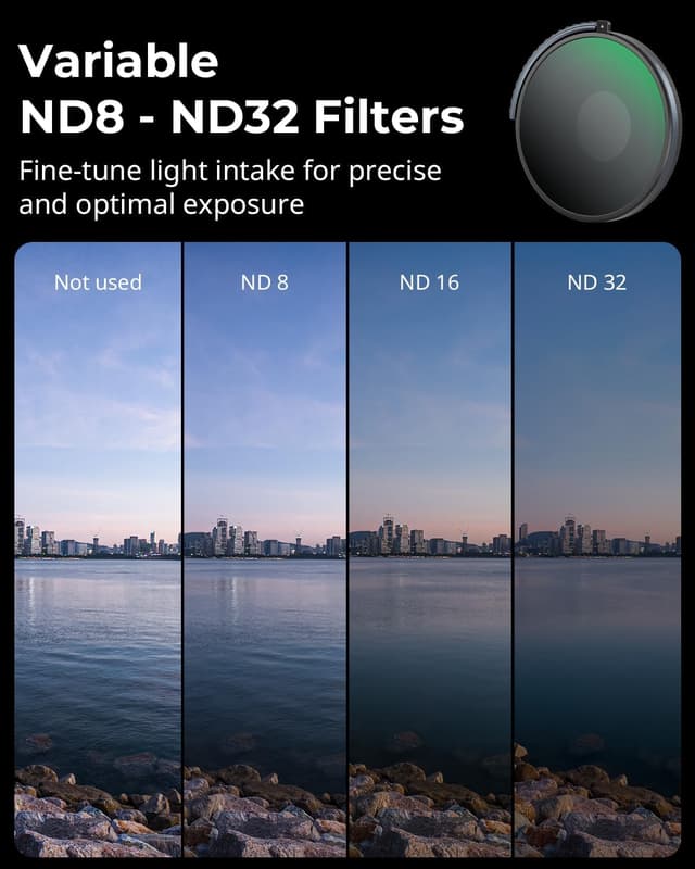 Thumbnail 5 de SMALLRIG CPL VND 3-5 Filter für GoPro