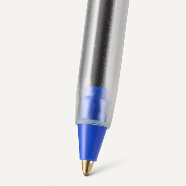 Detalle de Set di penne a sfera Amazon Basics con inchiostro blu (12 pezzi), punta 1,0 mm