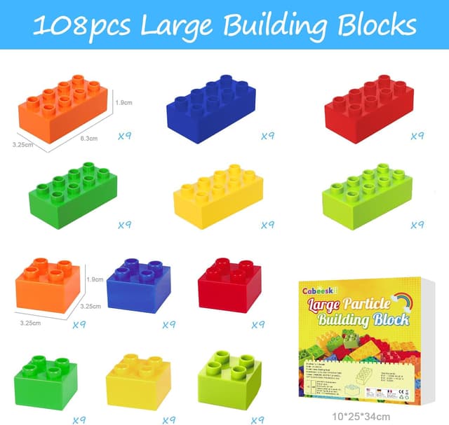 Thumbnail 4 de Große Bausteine 108 Teile für Duplo