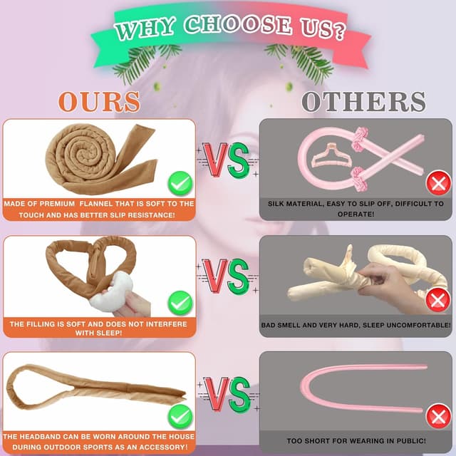 Detalle 2 de Boucle Sans Chaleur Velours Rouleaux