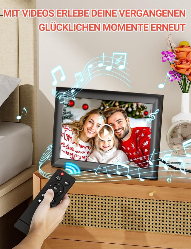 Thumbnail 5 de OBVHNUA Digitaler Bilderrahmen 10,1 Zoll