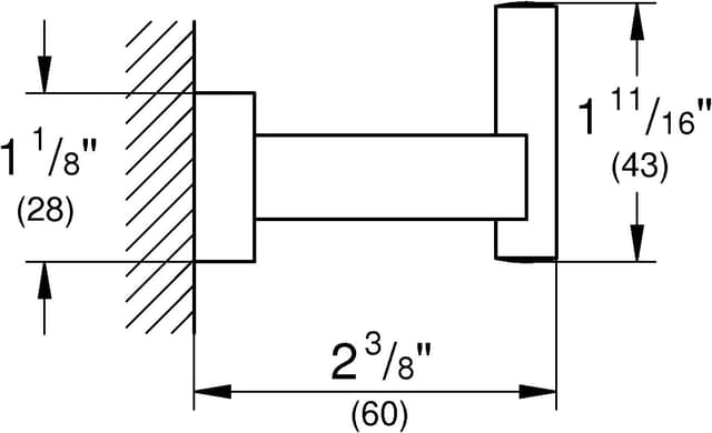 Thumbnail 1 de Grohe Essentials - Elegante Colgador Rectangular para Baño 🛁