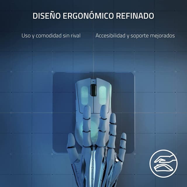 Detalle de Razer DeathAdder V3 Pro 30.000 DPI blanco