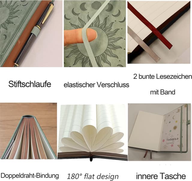 Thumbnail 4 de HwxBen Notizbuch 14,5 x 21 cm đź““