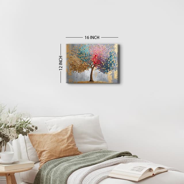 Detalle 2 de Tree of Life wall art 12x16 canvas