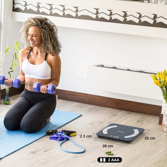 Thumbnail 6 de Körperfettwaage mit Bluetooth & App (Fitdays) – Smart Digitale Waage für Gewicht, BIA-Werte & mehr, Schwarz