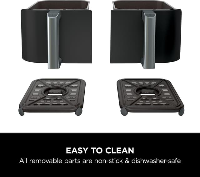 Detalle de Ninja AF300UK dual zone air fryer 7.6L