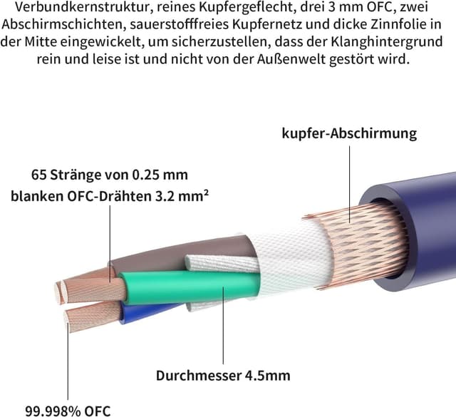 Thumbnail 1 de Tertullus HiFi High End Netzkabel C15 1,5m