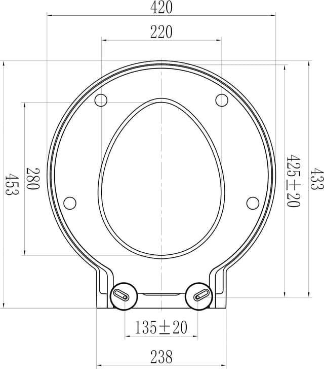 Detalle 2 de Grünblatt WC-Sitz passend für Duravit Starck 1, Duroplast