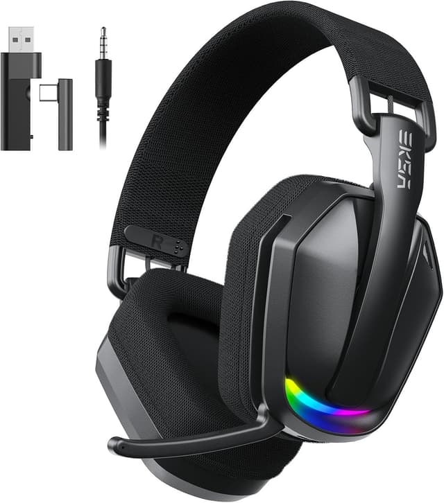 Detalle de EKSA wireless gaming headset, 35H battery