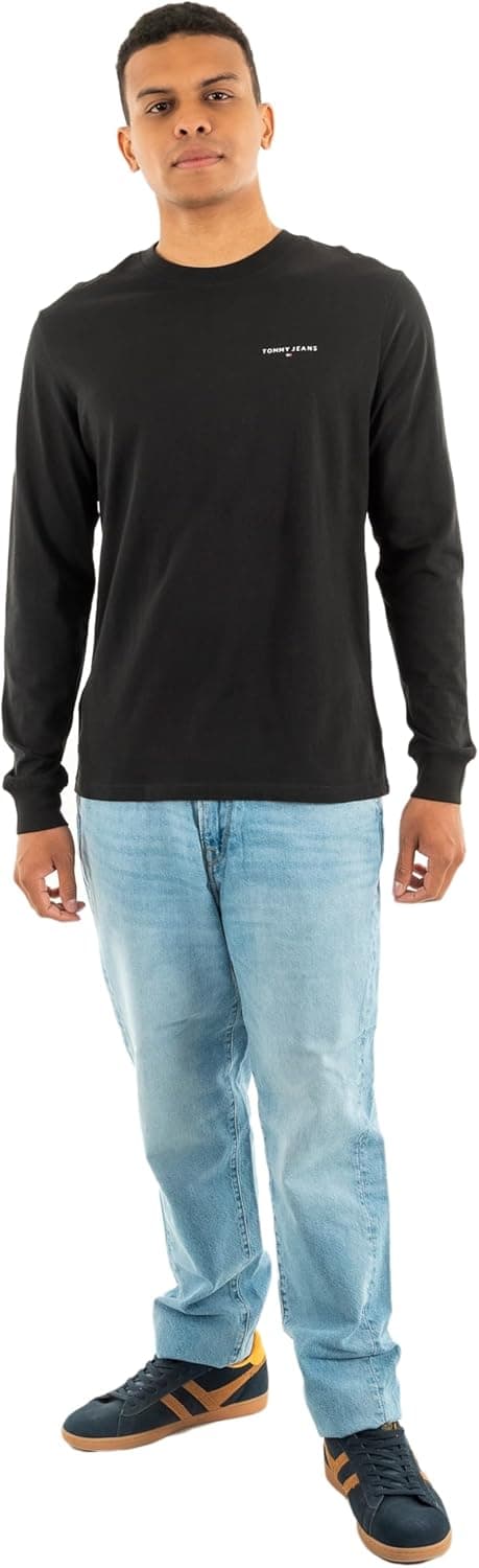 Thumbnail 6 de Tommy Jeans T-shirt manches longues homme slim en coton « Chest Linear »