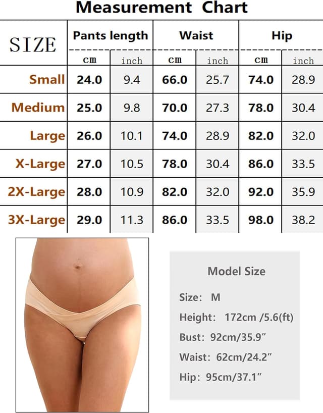 Detalle 2 de Briyat mutande gravidanza in cotone, 6 pezzi