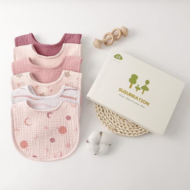 Thumbnail 6 de Susurration Lätzchen Musselin 6er Pack 👶