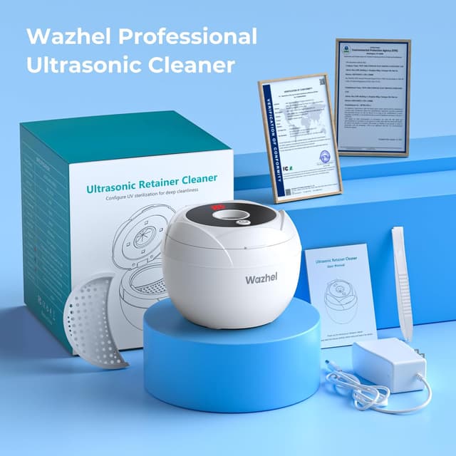 Thumbnail 6 de Wazhel Ultrasonic 45kHz Retainer Cleaner 🦷