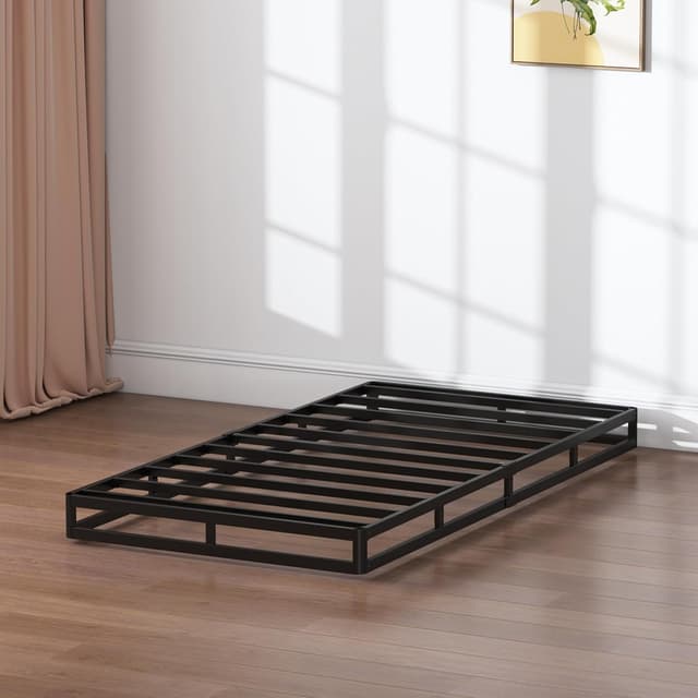 Thumbnail 6 de SHLAND Twin XL Box Springs Bed Base (5 Inch) — Heavy-Duty Metal Frame with Non-Slip, Easy-Clean Fabric Cover