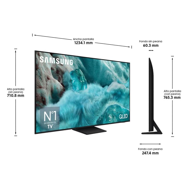 Detalle 2 de Samsung TQ55Q7F5AUXXC TV QLED 55" reacondicionada Grado A (4K Vision AI)