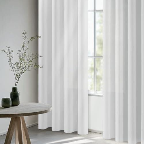 Thumbnail 3 de CUTEWIND Cortinas de Lino Blancas para Sala y Dormitorio 🏡