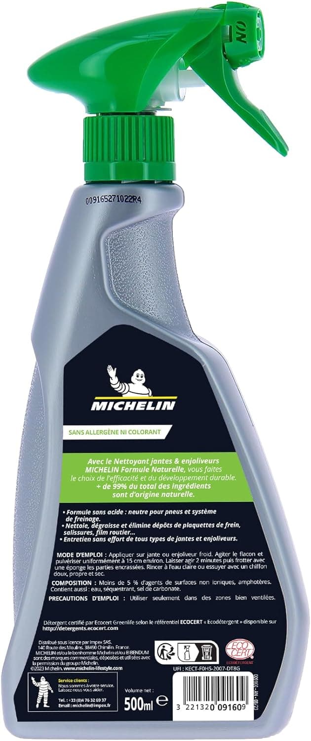 Detalle 2 de Michelin 009160 detergente ecologico per cerchioni e copricerchi, 500 ml