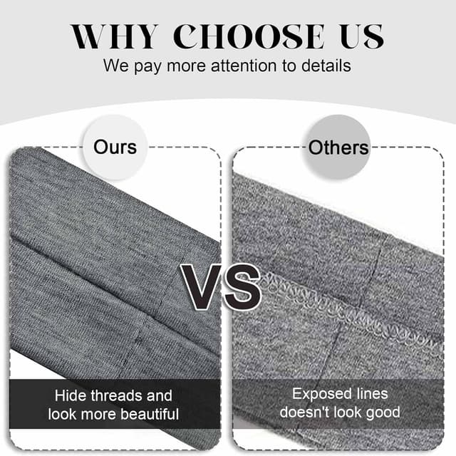 Detalle 2 de AWUMBUK Sport-Stirnband für Damen & Herren, 8er-Pack, rutschfest, elastisch (schwarz)