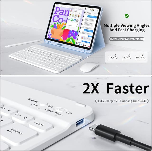 Thumbnail 2 de KVTVOU Keyboard Case for iPad 11th Gen A16 2025