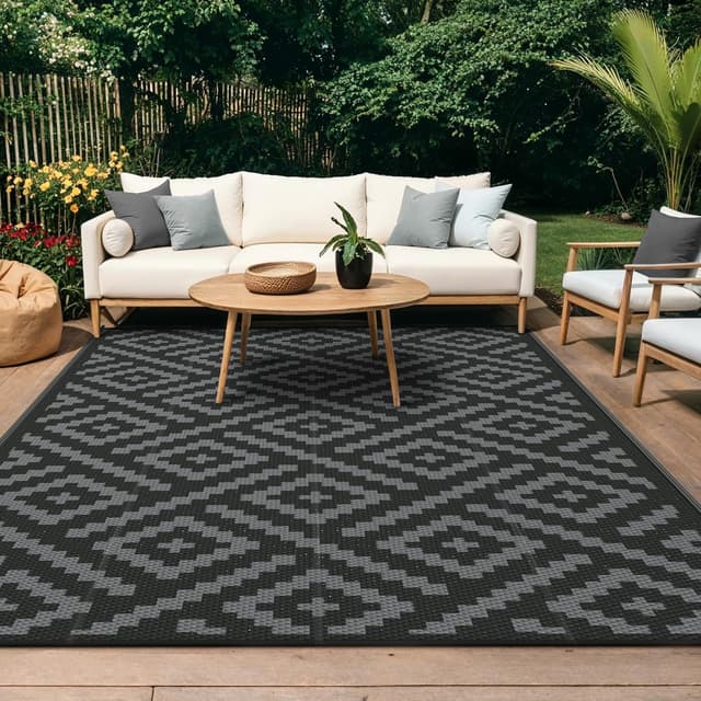 Detalle de GENIMO Outdoor Rug 240 x 300cm waterproof