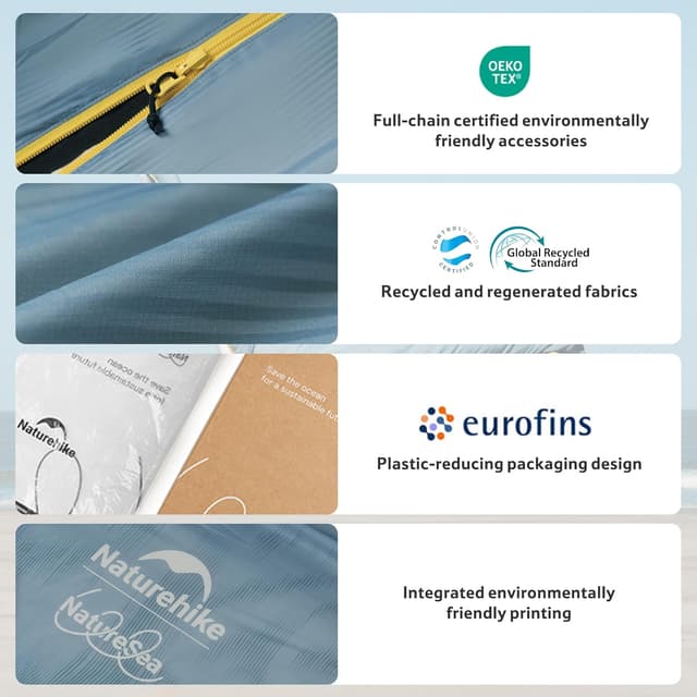 Thumbnail 6 de Naturehike NatureSea – sac de couchage léger en laine de mer et nylon recyclé (620 g)
