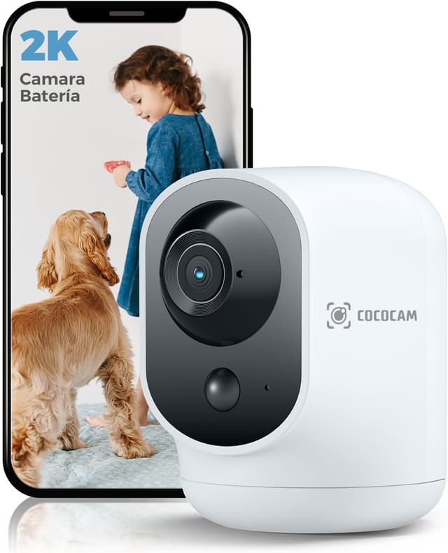 Detalle de Cococam 2K Cámara Vigilancia WiFi 5200mAh