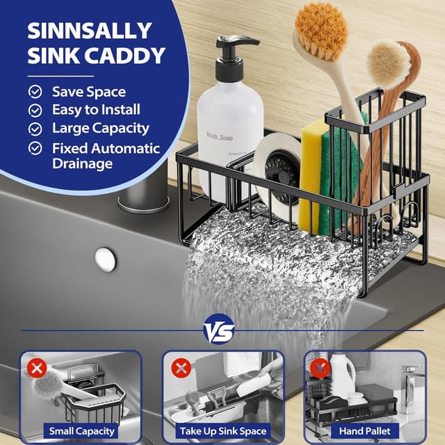 Detalle 2 de Sinnsally Sink Caddy Tidy Organiser