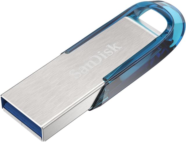 Detalle 2 de SanDisk Ultra Flair USB 3.0 128GB, Velocidad 150 MB/s, Azul