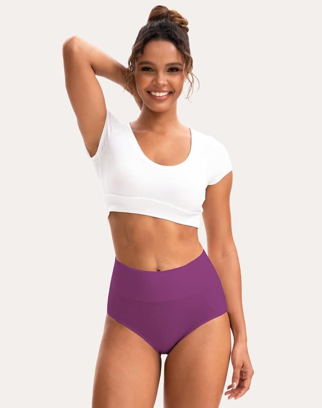 Detalle de INNERSY High Waisted Cotton Panties 5-Pack