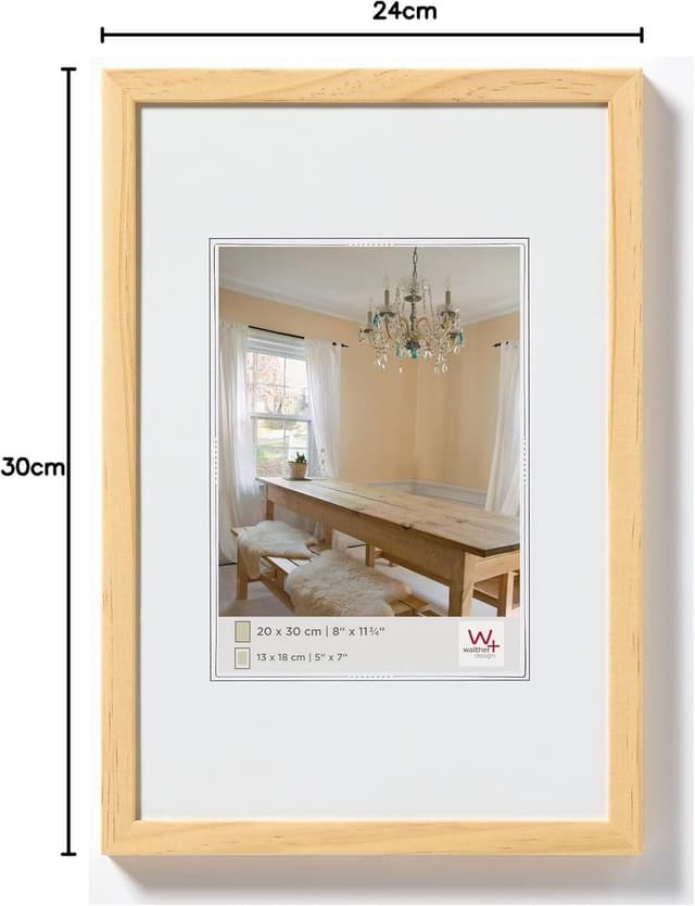 Detalle 2 de Walther Design Cadre photo en bois BP430K Peppers 24 x 30 cm