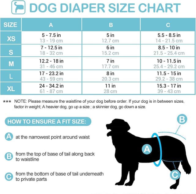 Thumbnail 2 de Avont 3 Pack Reusable Dog Diapers 3 L