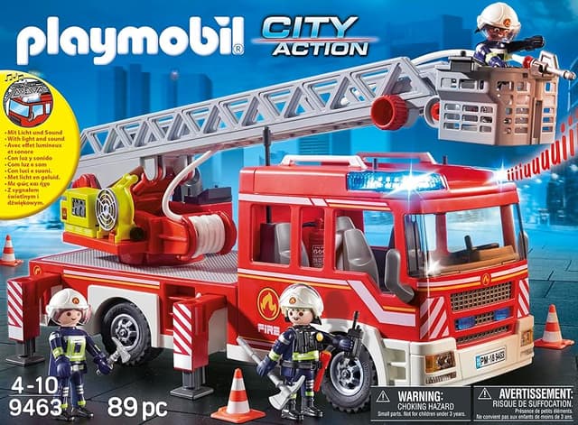 Detalle 2 de PLAYMOBIL 9463 Camión de Bomberos 39x13x17 cm 🚒