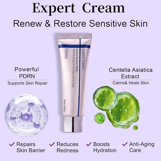 Detalle de Expert Cream Active Renew PDRN Face Cream (50ml) — Hydrating, firming moisturiser with TECA-PDRN