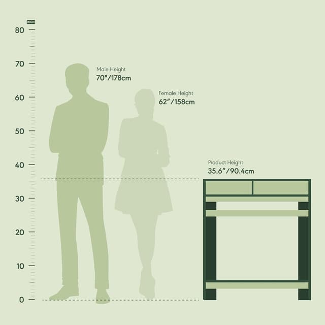 Detalle de Furinno Simplistic Scrivania 90,17 cm