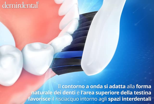 Detalle 2 de demirdental 8 Pack testine ricambio compatibili Philips Sonicare (HX9058) con carbone attivo, dure e bianche