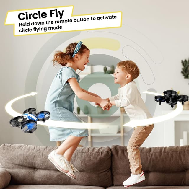 Detalle de Holy Stone HS210 Mini Drone for Kids and Beginners RC Nano Quadcopter Indoor Small Helicopter Plane with Auto Hovering, 3D Flip, Headless Mode and 3 Batteries, Great Gift Toy for Boys and Girls, Blue
Holy Stone HS210 Mini Drone for Kids and Beginn…